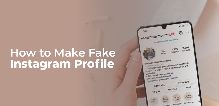 Fake Instagram profile