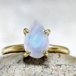 Moonstone Engagement Ring